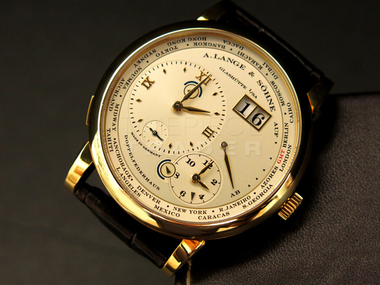 A. Lange & Sohne Lange 1 Time Zone 116.021 18k Yellow Gold Manual Winding A. Lange & Sohne Lange 1 Time Zone 116.021 18k Yellow Gold Manual Winding