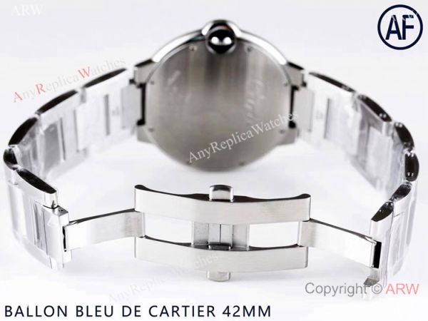Super High AAA Replica Cartier Ballon Bleu De 42mm Watch Black Dial Stainless Steel Super High AAA Replica Cartier Ballon Bleu De 42mm Watch Black Dial Stainless Steel