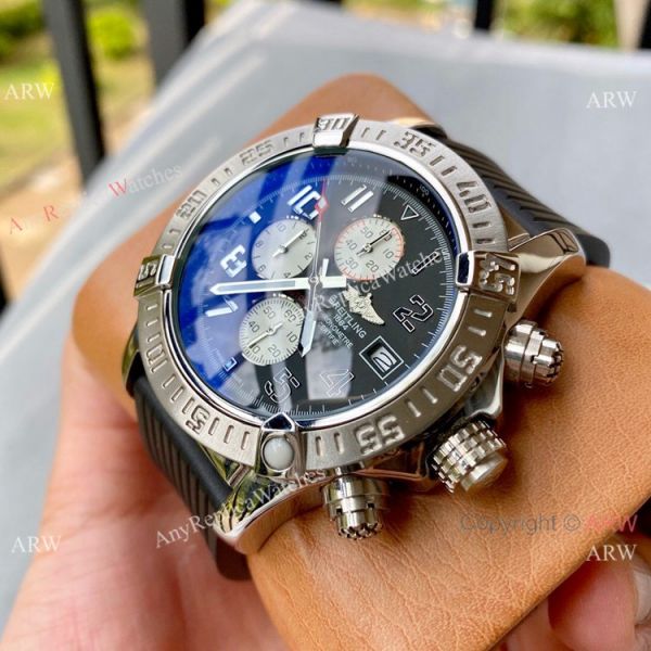 Best Copy Breitling Super Avenger II Watch White Dial Leather Band Best Copy Breitling Super Avenger II Watch White Dial Leather Band
