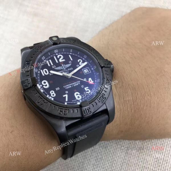 Fake Breitling Colt Skyracer Black Steel Case Automatic Movement Black Rubber Strap Watch Fake Breitling Colt Skyracer Black Steel Case Automatic Movement Black Rubber Strap Watch