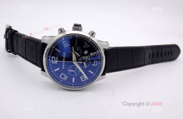 Montblanc Timewalker Chrono Black Leather strap Watch Mont Blanc Knock off Watch Montblanc Timewalker Chrono Black Leather strap Watch Mont Blanc Knock off Watch