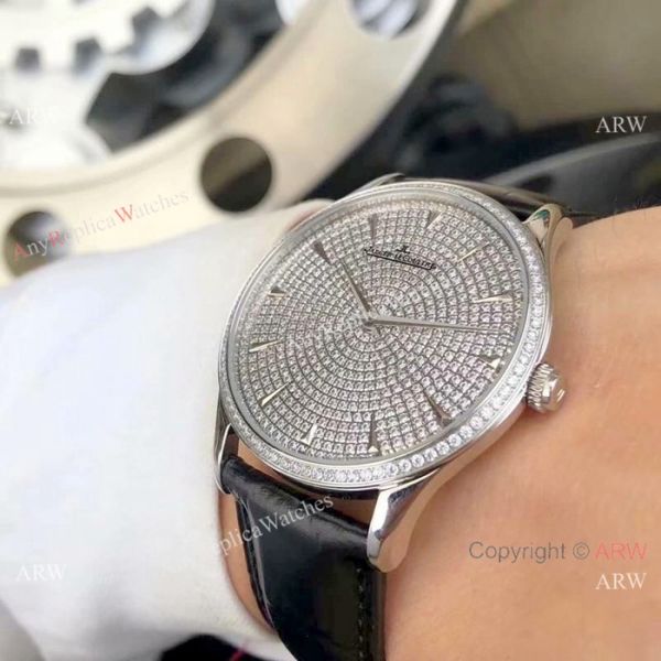 2019 Copy Jaeger-LeCoultre Master Ultra Thin Iced Out Full Diamonds Face 41 mm Watch 2019 Copy Jaeger-LeCoultre Master Ultra Thin Iced Out Full Diamonds Face 41 mm Watch