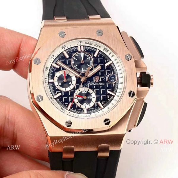 Audemars Piguet Royal Oak Offshore Replica Watch Black Case Rose Gold Bezel Audemars Piguet Royal Oak Offshore Replica Watch Black Case Rose Gold Bezel