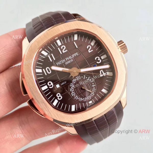 Copy Swiss Patek Philippe Aquanaut Travel Time Rose Gold Brown Watch Copy Swiss Patek Philippe Aquanaut Travel Time Rose Gold Brown Watch