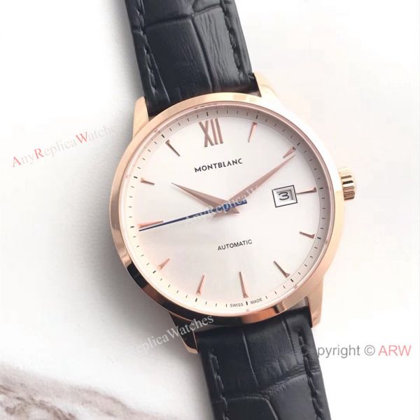 Mont Blanc Knock off Meisterstuck Watch Rose Gold White Face Mont Blanc Knock off Meisterstuck Watch Rose Gold White Face