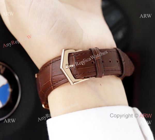 Clone Patek Philippe Calatrava Rose Gold Black Roman watch Simple Style Clone Patek Philippe Calatrava Rose Gold Black Roman watch Simple Style