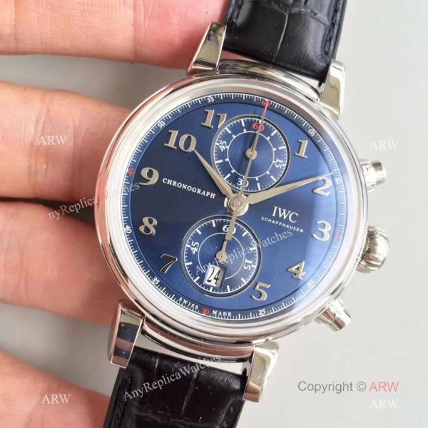 Swiss Grade Clone Da Vinci Chronorgaph 7750 Watch SS Blue Dial Swiss Grade Clone Da Vinci Chronorgaph 7750 Watch SS Blue Dial