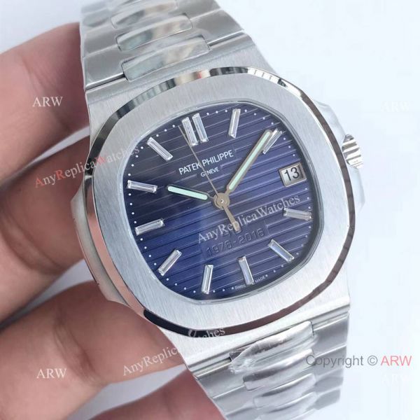 Copy Swiss Patek Philippe Nautilus 40th Anniversary Blue Dial Watch Copy Swiss Patek Philippe Nautilus 40th Anniversary Blue Dial Watch