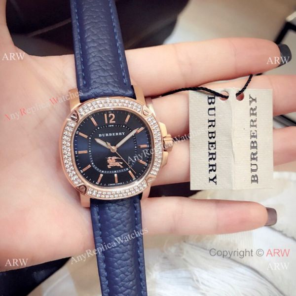 New Style Copy Burberry Lady watch Rose Gold Gray Face New Style Copy Burberry Lady watch Rose Gold Gray Face