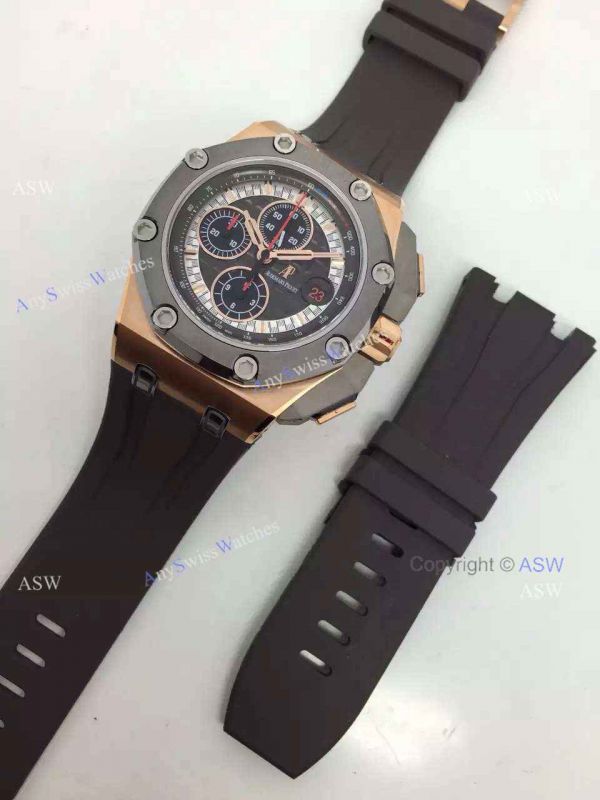 Swiss Audemars Piguet Michael Schumacher Royal Oak Offshore Black Leather Band Watch Swiss Audemars Piguet Michael Schumacher Royal Oak Offshore Black Leather Band Watch