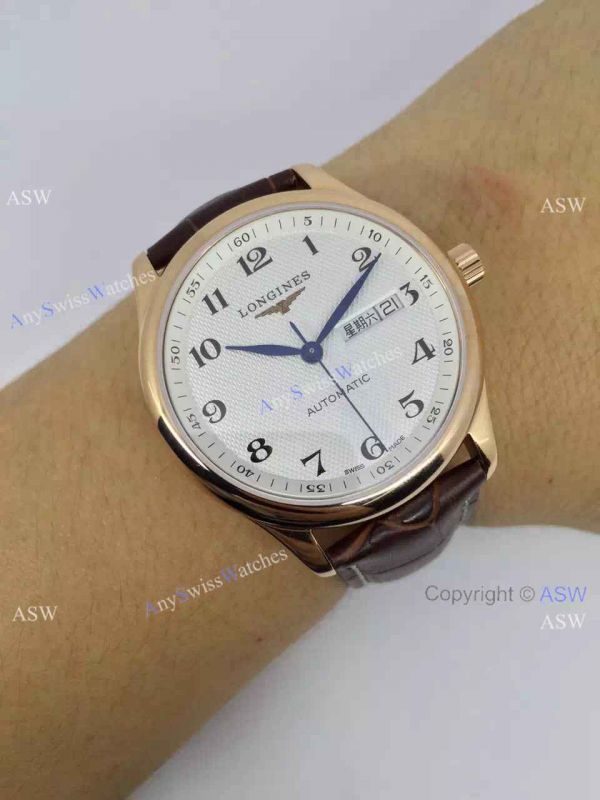 Copy Swiss Longines Watch Yellow Gold Brown Leather Copy Swiss Longines Watch Yellow Gold Brown Leather