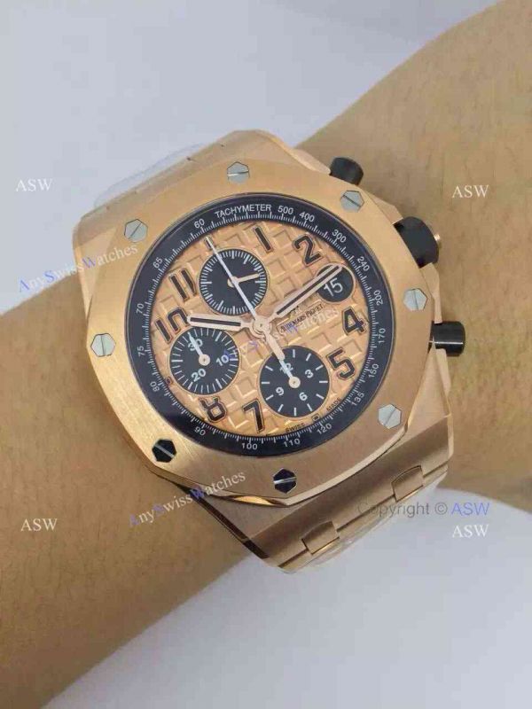 Knockoff Audemars Piguet Rose Gold Watch / Rose Gold Dial Swiss Grade Knockoff Audemars Piguet Rose Gold Watch / Rose Gold Dial Swiss Grade