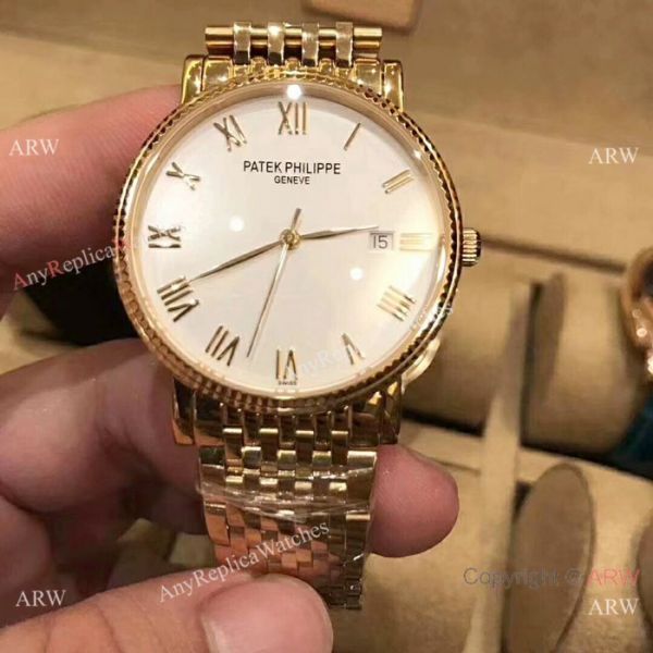 Best Replica Patek Philippe calatrava Men Watch All Gold White Dial Best Replica Patek Philippe calatrava Men Watch All Gold White Dial