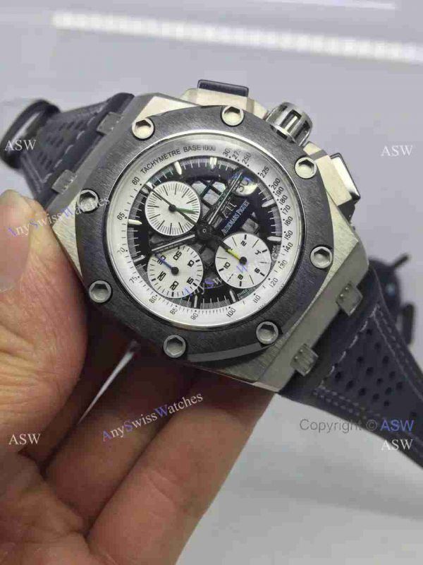 Replica Swiss Audemars Piguet Royal Oak Ruben Barrichello Watch Black Leather Replica Swiss Audemars Piguet Royal Oak Ruben Barrichello Watch Black Leather
