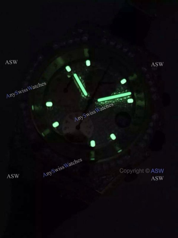 Swiss Copy Audemars Piguet Watch Yellow Case Diamond Dial / Diamond Case Swiss Copy Audemars Piguet Watch Yellow Case Diamond Dial / Diamond Case
