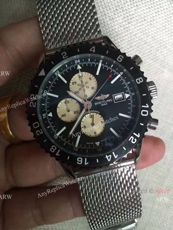 New 2016 Breitling CHRONOLINER SS Black Chronograph Dial Replica Watch New 2016 Breitling CHRONOLINER SS Black Chronograph Dial Replica Watch