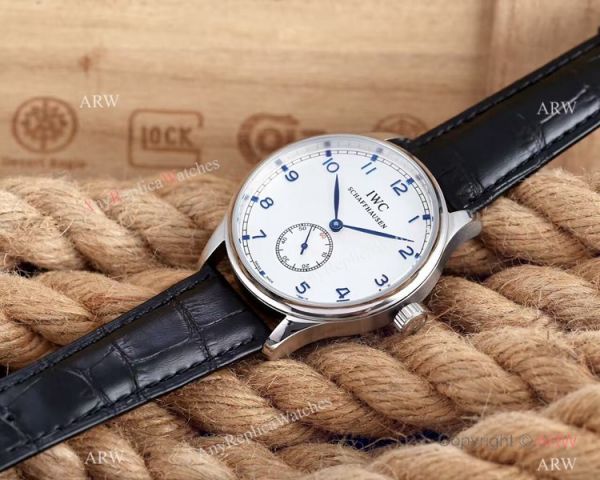 IWC Schaffhausen Portuguese 8 Days Replica Watch SS White Dial IWC Schaffhausen Portuguese 8 Days Replica Watch SS White Dial