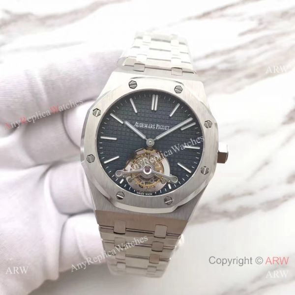 Replica Audemars Piguet Royal Oak Tourbillon Watch Stainless Steel Blue Dial Replica Audemars Piguet Royal Oak Tourbillon Watch Stainless Steel Blue Dial
