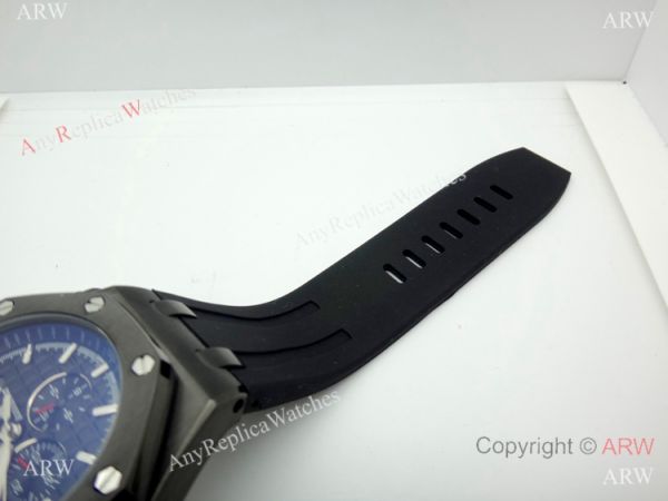 Solid Black Audemars Piguet Royal Oak Offshore Automatic Watch Solid Black Audemars Piguet Royal Oak Offshore Automatic Watch