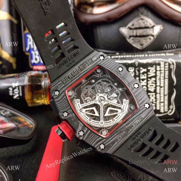 Swiss Quality Richard Mille RM50 03-01 McLaren F1 Skeleton Face Watch Carbon case Swiss Quality Richard Mille RM50 03-01 McLaren F1 Skeleton Face Watch Carbon case