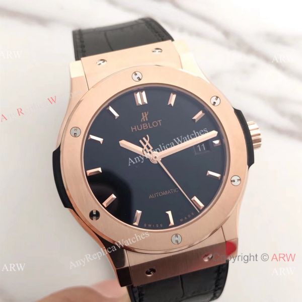Swiss Grade HUB1112 Hublot Copy Watch Classic Fusion Series Black Dial Swiss Grade HUB1112 Hublot Copy Watch Classic Fusion Series Black Dial