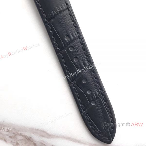 Montblanc Meisterstuck Watch Stainless Steel White Face Black Leather Strap Montblanc Meisterstuck Watch Stainless Steel White Face Black Leather Strap