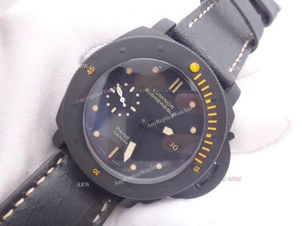 Panerai Luminor Submersible Ceramica PAM508 Replica Watch Brown Markers Panerai Luminor Submersible Ceramica PAM508 Replica Watch Brown Markers