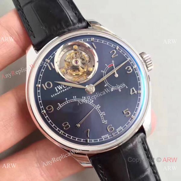 IWC Portugieser Tourbillon MysteRe ReTrograde Fake Watch Blue Face SWISS Grade IWC Portugieser Tourbillon MysteRe ReTrograde Fake Watch Blue Face SWISS Grade