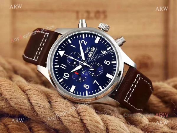 Replica IWC Pilots Chronograph Spitfire Dark Blue Dial Watch at Anyreplicawatch Replica IWC Pilots Chronograph Spitfire Dark Blue Dial Watch at Anyreplicawatch