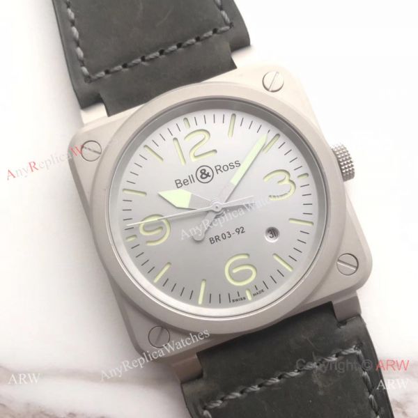 Swiss Replica Bell and Ross BR03-92 Green Arabic Watch Frosted Case Swiss Replica Bell and Ross BR03-92 Green Arabic Watch Frosted Case