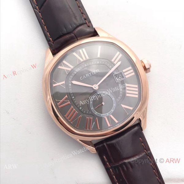 Drive De Cartier WGNM0003 Rose Gold Black Roman Watch Swiss Replica Drive De Cartier WGNM0003 Rose Gold Black Roman Watch Swiss Replica