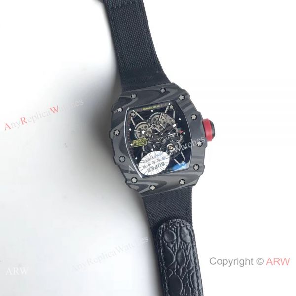 AAA Richard Mille Rafael Nadal Carbon Case Black Nylon watch RM35-01 AAA Richard Mille Rafael Nadal Carbon Case Black Nylon watch RM35-01