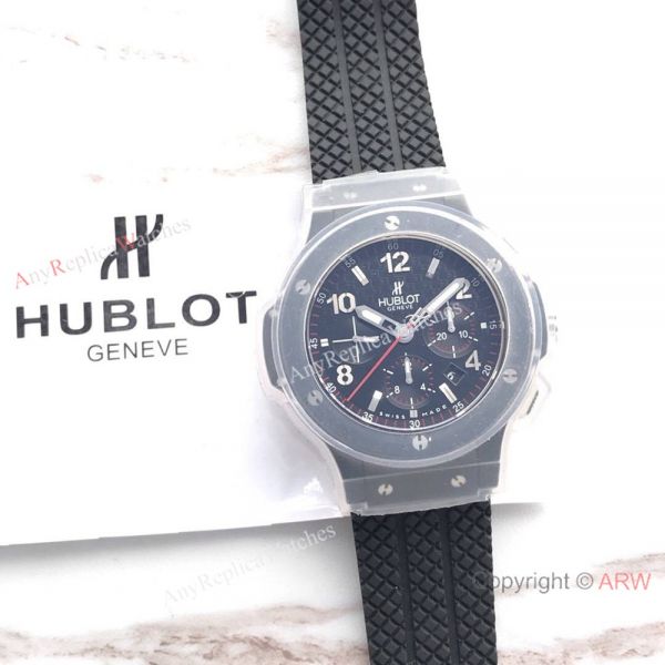 Replica AAA Hublot Big Bang Black Ceramic Bezel 44mm Watch 4100 Replica AAA Hublot Big Bang Black Ceramic Bezel 44mm Watch 4100