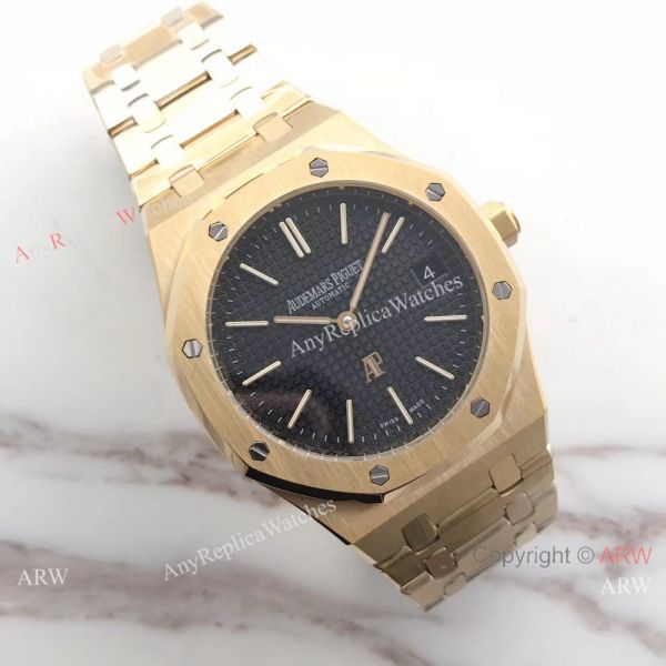 Audemars Piguet Royal Oak Yellow Gold Black Face 39mm Watch Buy Replica Audemars Piguet Royal Oak Yellow Gold Black Face 39mm Watch Buy Replica