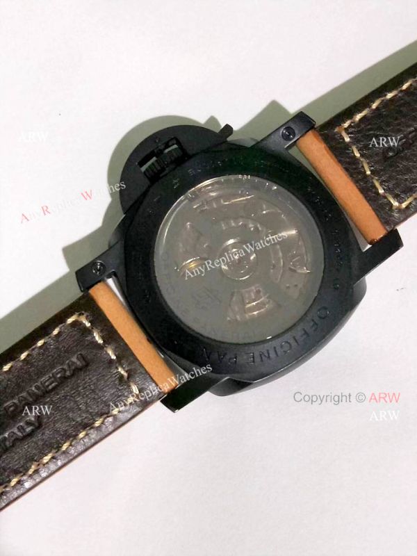 Copy Panerai Luminor GMT PAM0441 Watch Black Steel 44mm Copy Panerai Luminor GMT PAM0441 Watch Black Steel 44mm