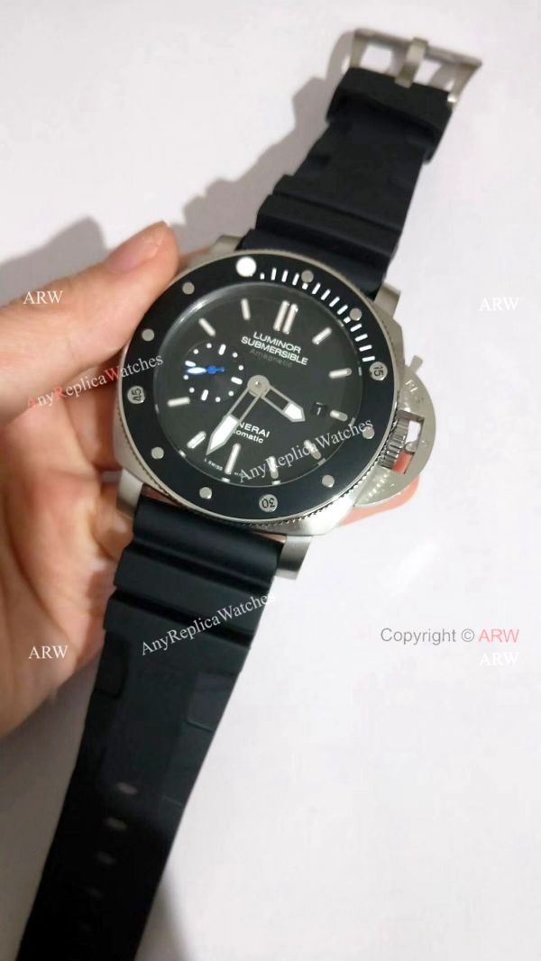 Copy Panerai Luminor Submersible Black Bezel Watch PAM1389 Copy Panerai Luminor Submersible Black Bezel Watch PAM1389