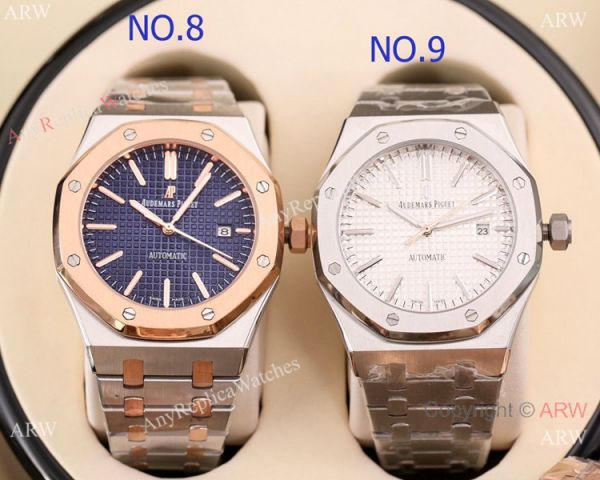 Solid Black Audemars Piguet Royal Oak Replica Watches 46mm Solid Black Audemars Piguet Royal Oak Replica Watches 46mm