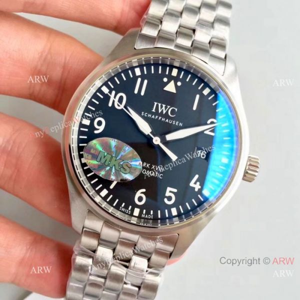 Swiss Grade IWC Mark XVIII Replica Watch Stainless Steel Black Dial Swiss Grade IWC Mark XVIII Replica Watch Stainless Steel Black Dial