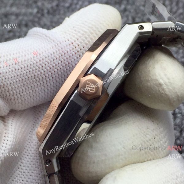 Newest Fake Audemars Piguet Royal Oak Watch Two Tone Rose Gold Silver Dial Newest Fake Audemars Piguet Royal Oak Watch Two Tone Rose Gold Silver Dial