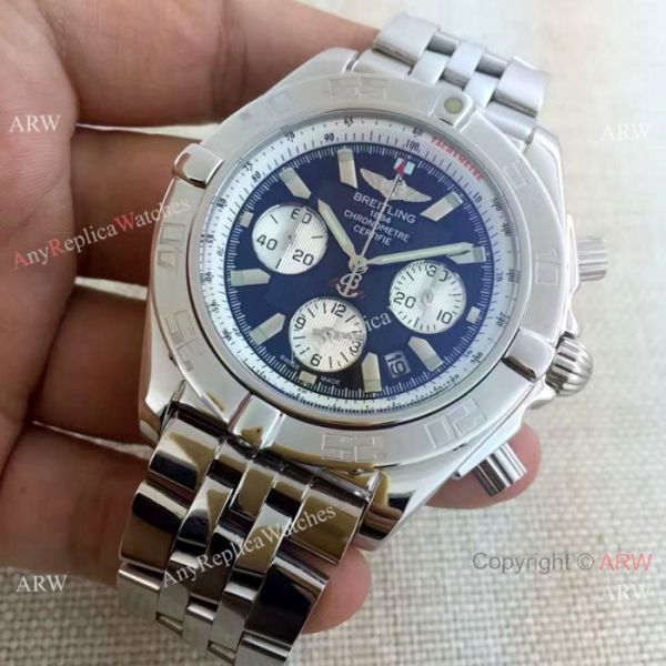 Breitling Chronomat B01 Watches Stainless Steel Dark Blue Dial Breitling Chronomat B01 Watches Stainless Steel Dark Blue Dial