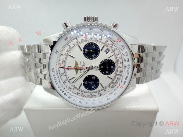 Breitling 1884 Chronometre Navitimer 01 Stainless Steel White Watch 46mm Breitling 1884 Chronometre Navitimer 01 Stainless Steel White Watch 46mm