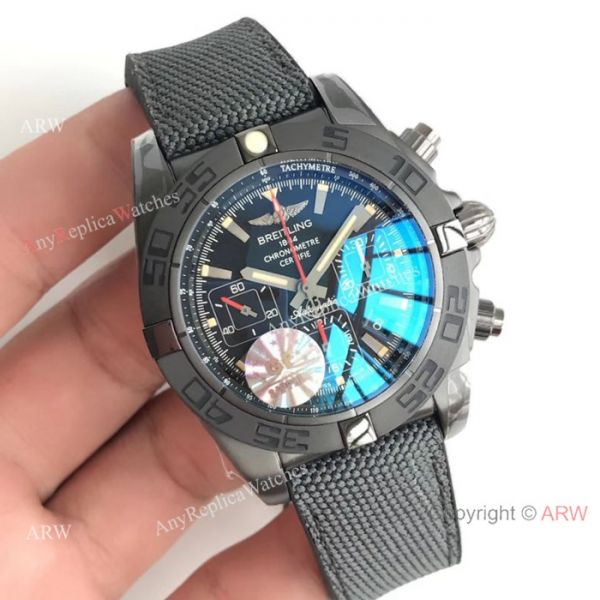 Replica Breitling Chronomat B01 Swiss 7750 Watch All Black Replica Breitling Chronomat B01 Swiss 7750 Watch All Black