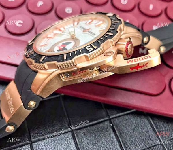 New Ulysse Nardin Deep Dive Hammerhead Shark Limited Edition Watch Copy Rose Gold White Dial New Ulysse Nardin Deep Dive Hammerhead Shark Limited Edition Watch Copy Rose Gold White Dial