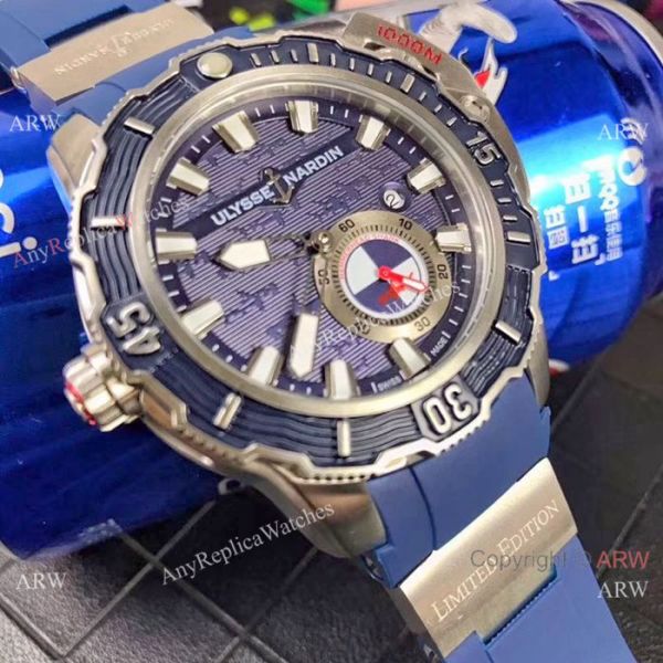 New Ulysse Nardin Deep Dive Hammerhead Shark Watches SS Black Dial New Ulysse Nardin Deep Dive Hammerhead Shark Watches SS Black Dial
