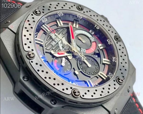 Swiss 7750 Replica Hublot F1 Replica King Power Black Case Watch Sapphire Crystal Swiss 7750 Replica Hublot F1 Replica King Power Black Case Watch Sapphire Crystal