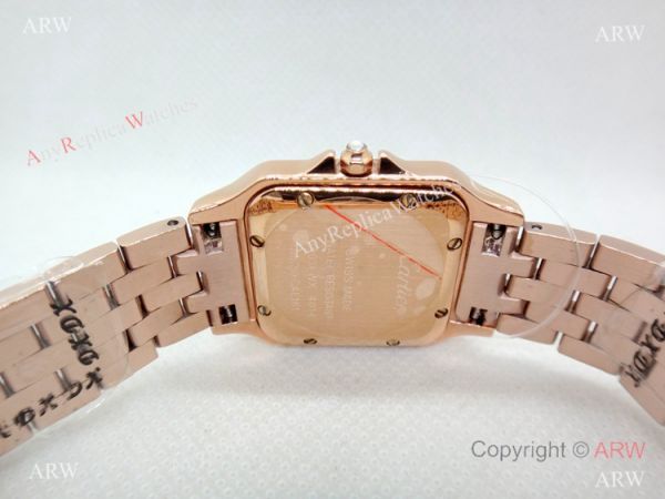 Panthere De Cartier Replica Watches Rose Gold Dark Red Dial Panthere De Cartier Replica Watches Rose Gold Dark Red Dial