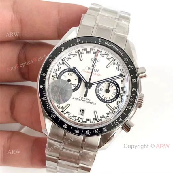 (OM) Swiss Omega Speedmaster Chronomeyer Stainless steel White Dial Watch (OM) Swiss Omega Speedmaster Chronomeyer Stainless steel White Dial Watch