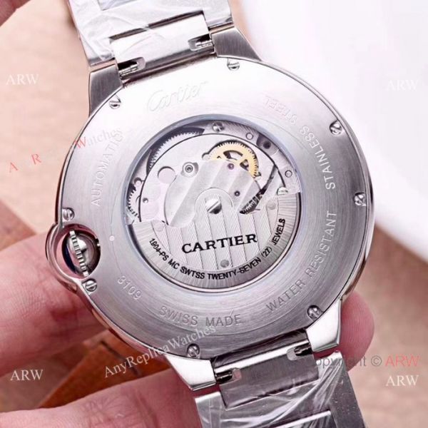Best Quality Cartier Ballon Bleu De Moon Phase SS Automatic Replica Watch Best Quality Cartier Ballon Bleu De Moon Phase SS Automatic Replica Watch