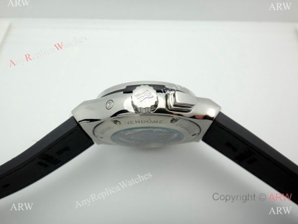 Hublot Tourbillon Skeleton Classic Fusion Watch 45mm SS Black Gummy Band Hublot Tourbillon Skeleton Classic Fusion Watch 45mm SS Black Gummy Band