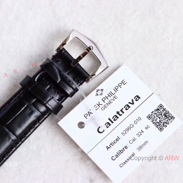 Swiss Grade Patek Philippe Calatrava 5296G-010 Copy Watches Black Dial Swiss Grade Patek Philippe Calatrava 5296G-010 Copy Watches Black Dial